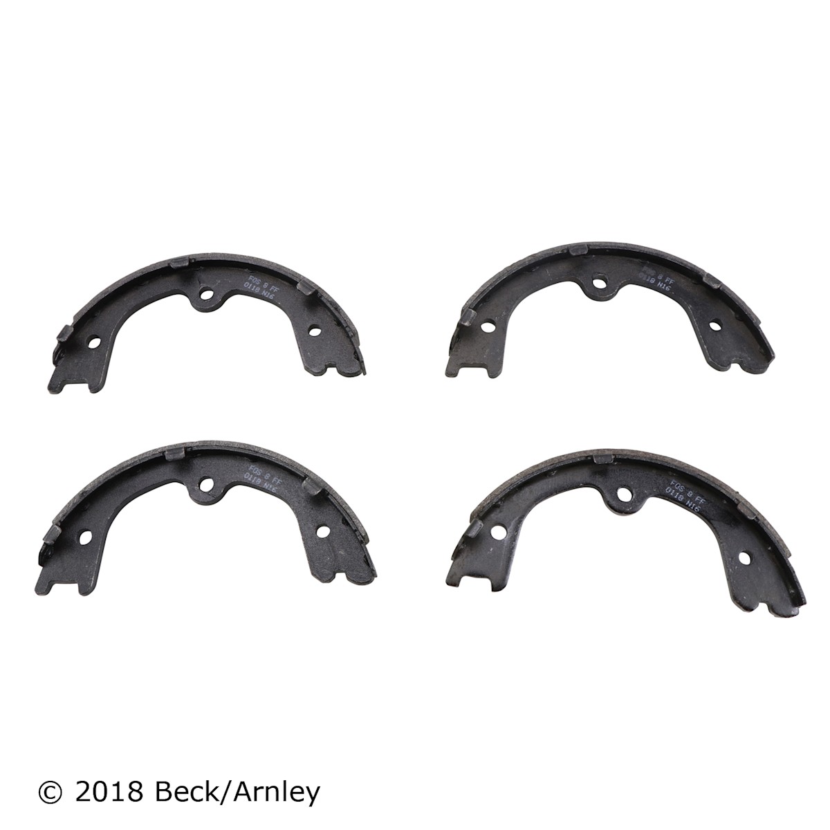 thumbnail image 2 of Beck/Arnley Brake Shoe Set - Part 081-1513, Asbestos-Free, Rust-Protected Cores 2 of 12