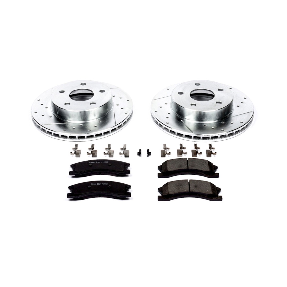 K2149 Powerstop Brake Disc and Pad Kits 2-Wheel Set Front for Grand Cherokee