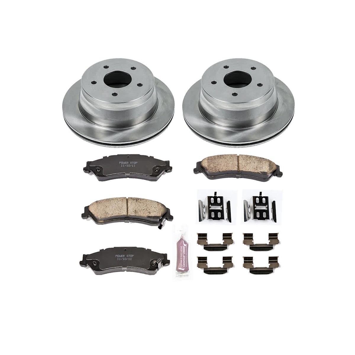 KOE2003 Powerstop 2-Wheel Set Brake Disc and Pad Kits Rear for Chevy Olds Blazer - Bild 4 von 4