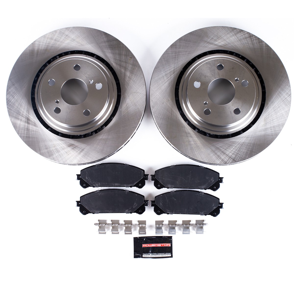 KOE4713 Powerstop 2-Wheel Set Brake Disc and Pad Kits Front for Lexus NX300