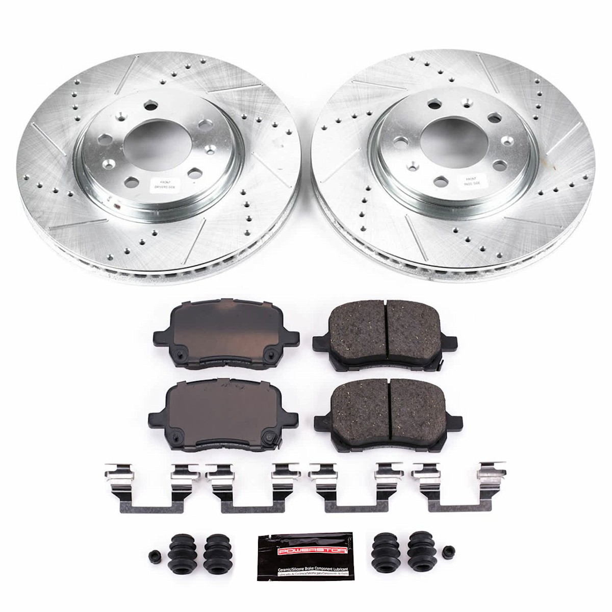 K1434 Powerstop Kit Brake Disc and Pad Front & Rear for Saturn Sky Solstice - Picture 6 of 9