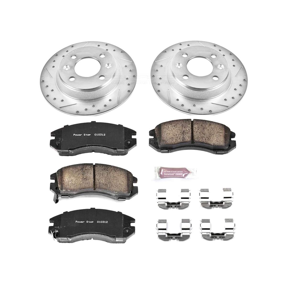 Kit disque et ventes exceptionnelles plaquettes de frein avant et arrière Powerstop K444 pour Subaru Impreza Legacy