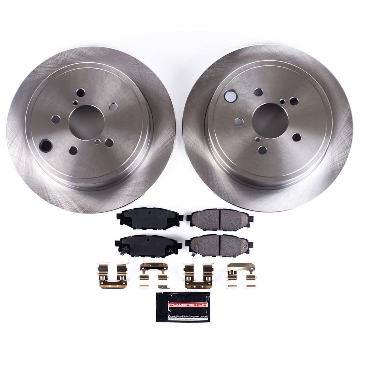 KOE6083 Powerstop Brake Disc and Pad Kit Front & Rear for Subaru Outback Impreza - Picture 8 of 12