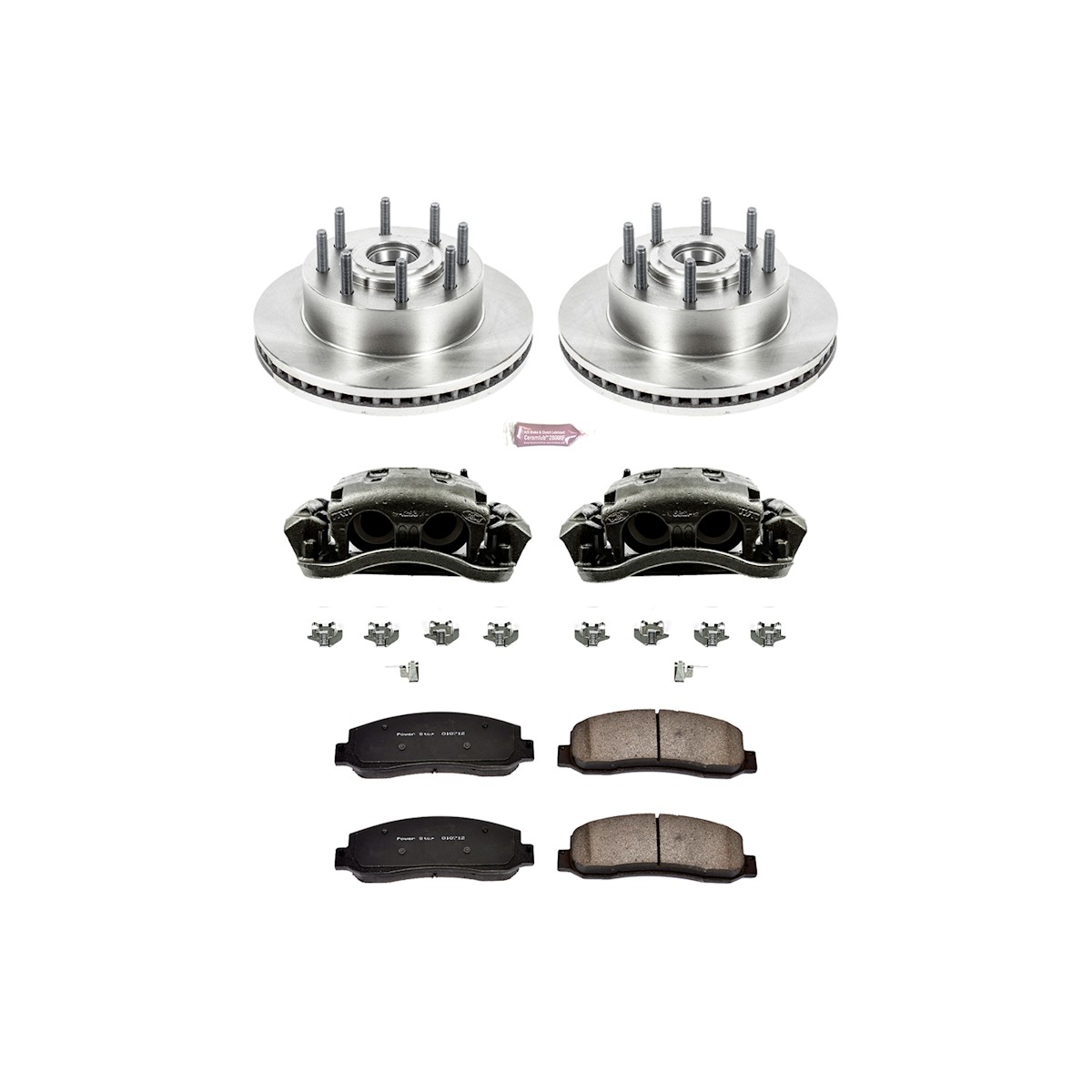 PowerStop Front Autospecialty Kit with Calipers | 1997–2001 Mercury Mountaineer (KCOE1854) main image 1