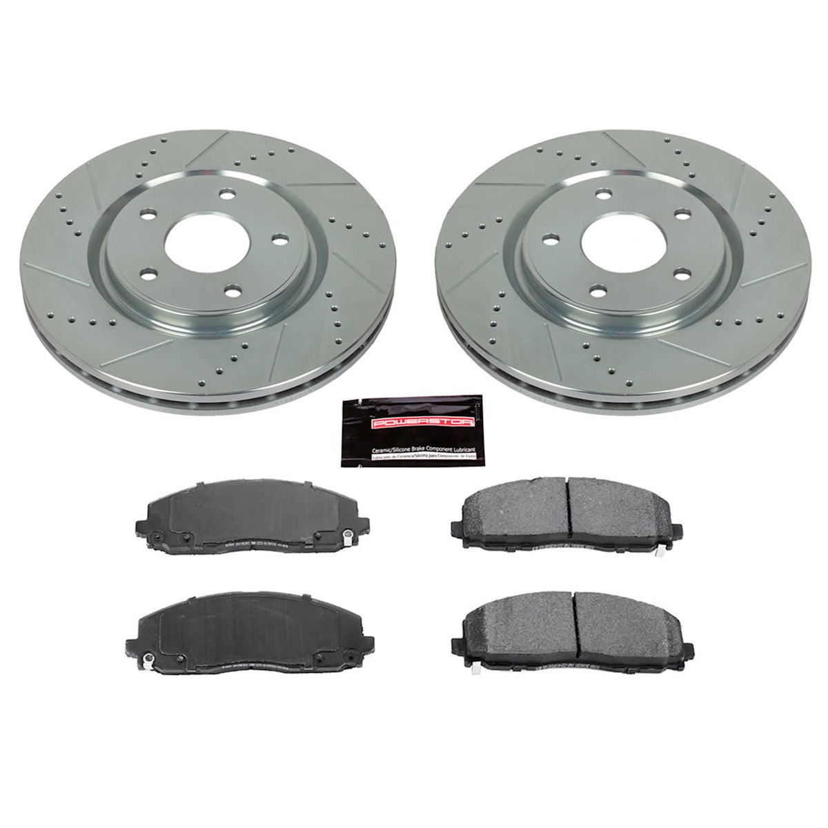 K5960 Powerstop Brake Disc and Pad Kit Front & Rear for VW Dodge Journey Ram C/V - Picture 6 of 9