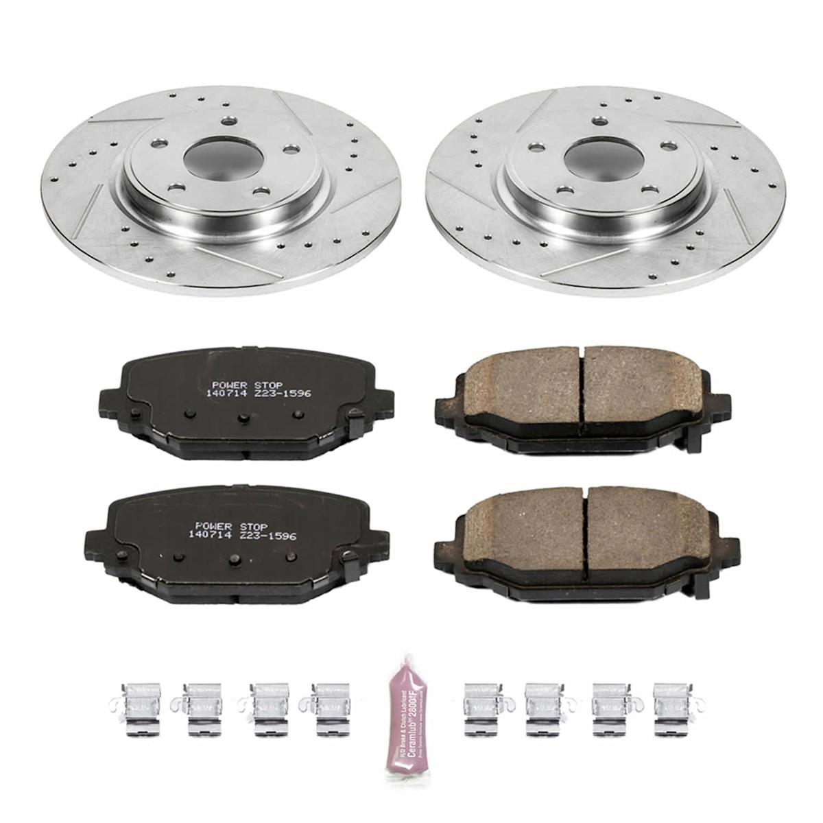 K5960 Powerstop Brake Disc and Pad Kit Front & Rear for VW Dodge Journey Ram C/V - Picture 9 of 9