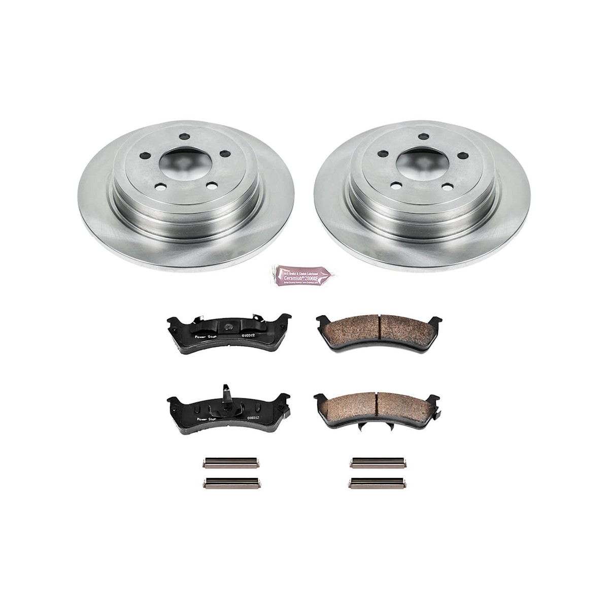 KOE1924 Powerstop Brake Disc and Pad Kit Front & Rear for Ford Explorer Sport 03 - Picture 8 of 12