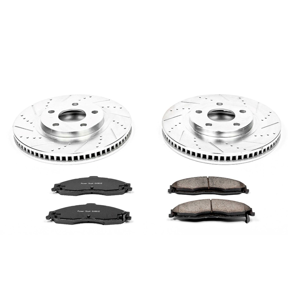 KC1548 Powerstop Disco de freno y Kit de pinza delantera y trasera para Chevy Camaro 98-02 - Imagen 5 de 12