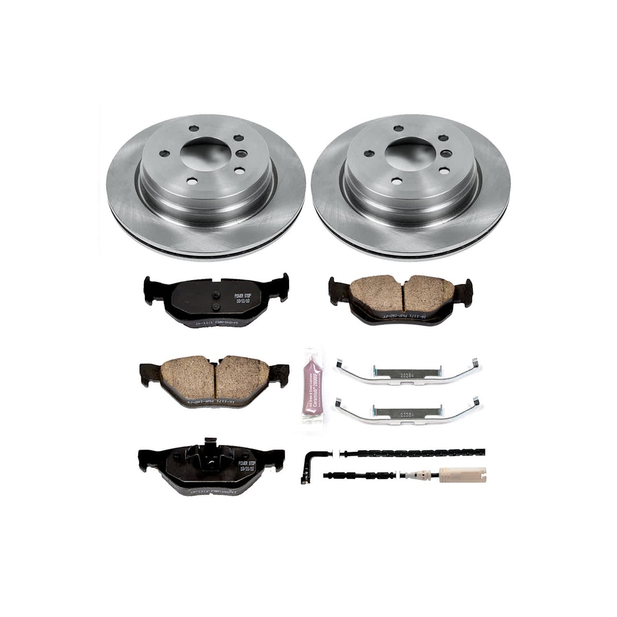 KOE5357 Powerstop Kit Brake Disc and Pad Front & Rear for 325 E91 3 Series 325xi - Picture 8 of 12