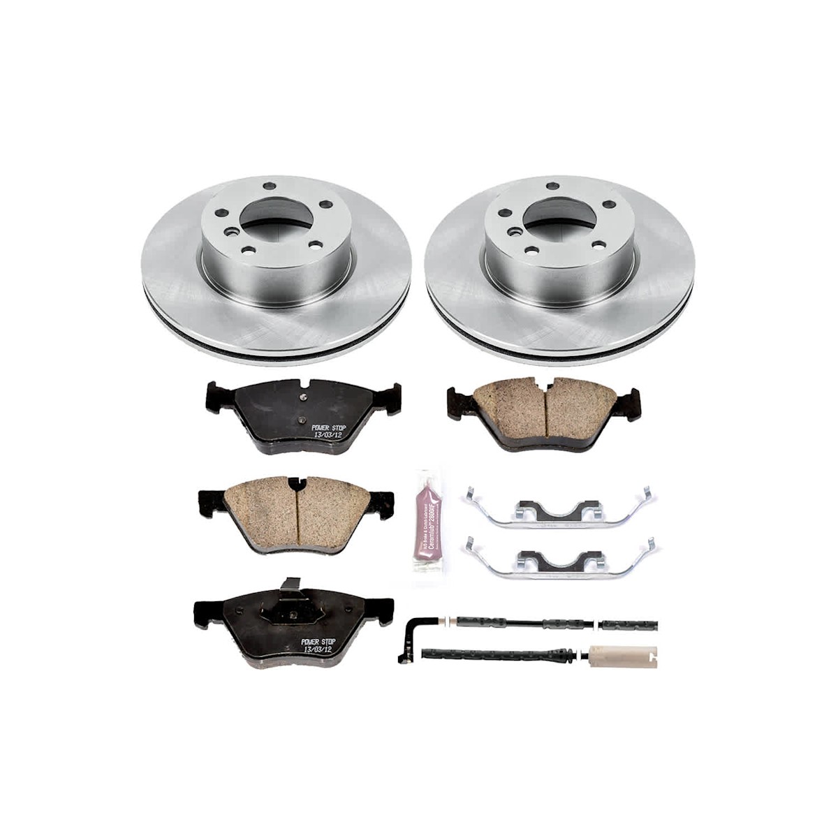 KOE5357 Powerstop Kit Brake Disc and Pad Front & Rear for 325 E91 3 Series 325xi - Picture 12 of 12