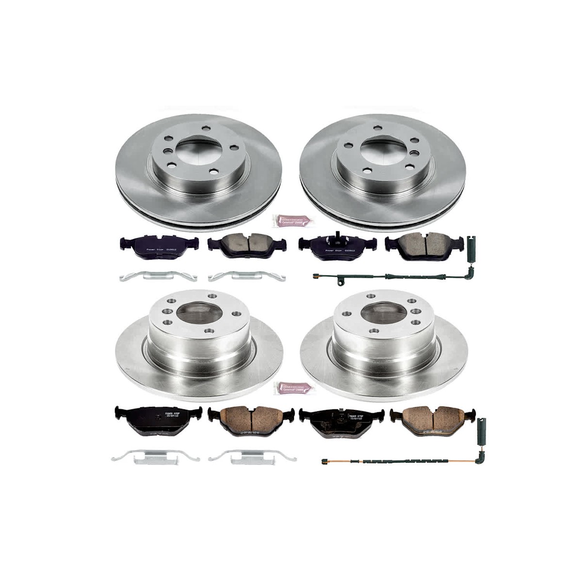 KOE4371 Powerstop Brake Disc and Pad Kit Front & Rear for E85 Z Series BMW Z4 - Picture 4 of 12