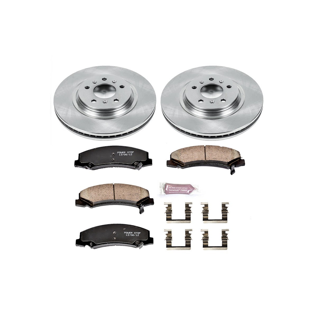 KOE5514 Powerstop 4-Wheel Set Brake Disc and Pad Kits Front & Rear for Chevy - Bild 12 von 12