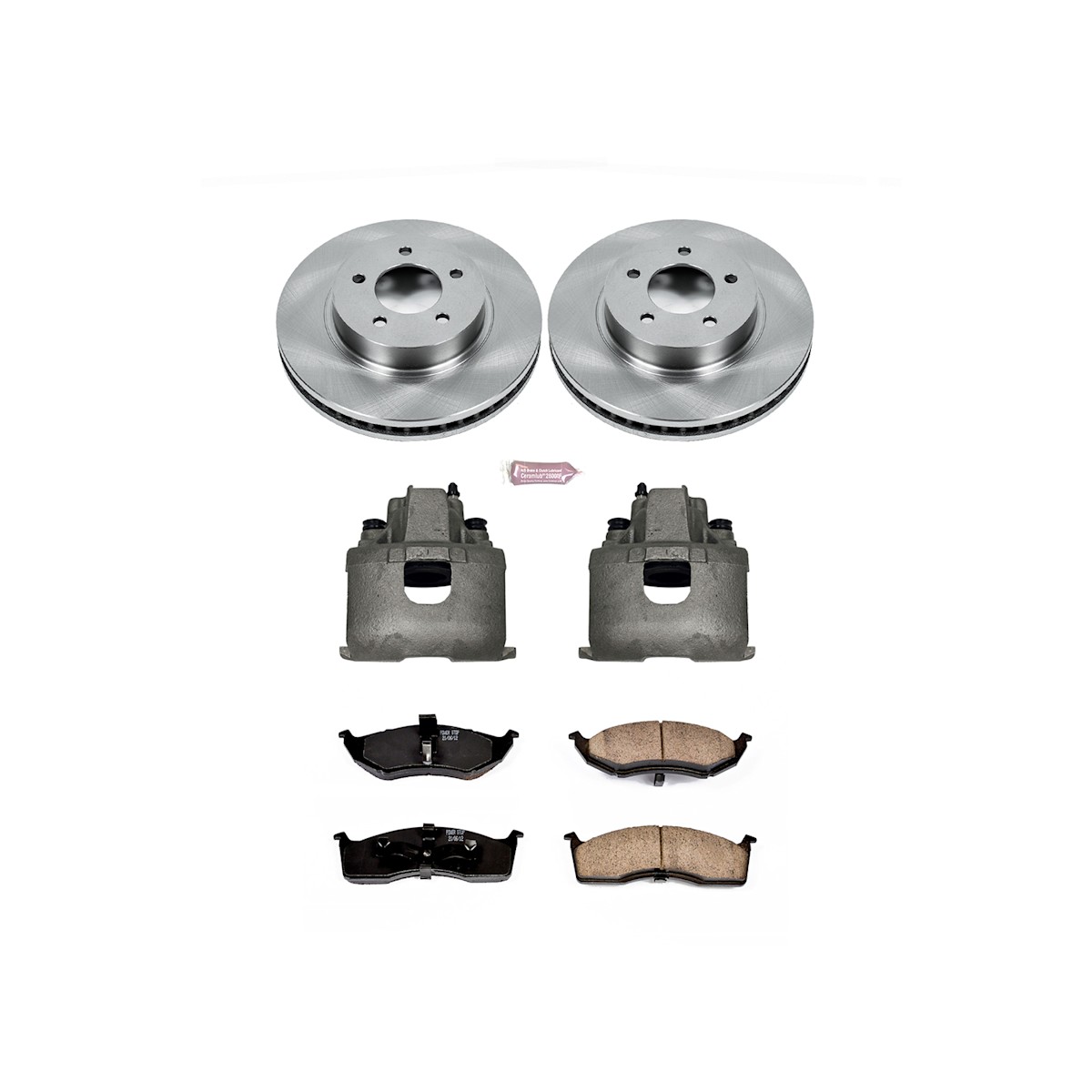 KCOE1694 Powerstop Brake Disc and Caliper Kits 2-Wheel Set Front for Intrepid - Picture 1 of 12