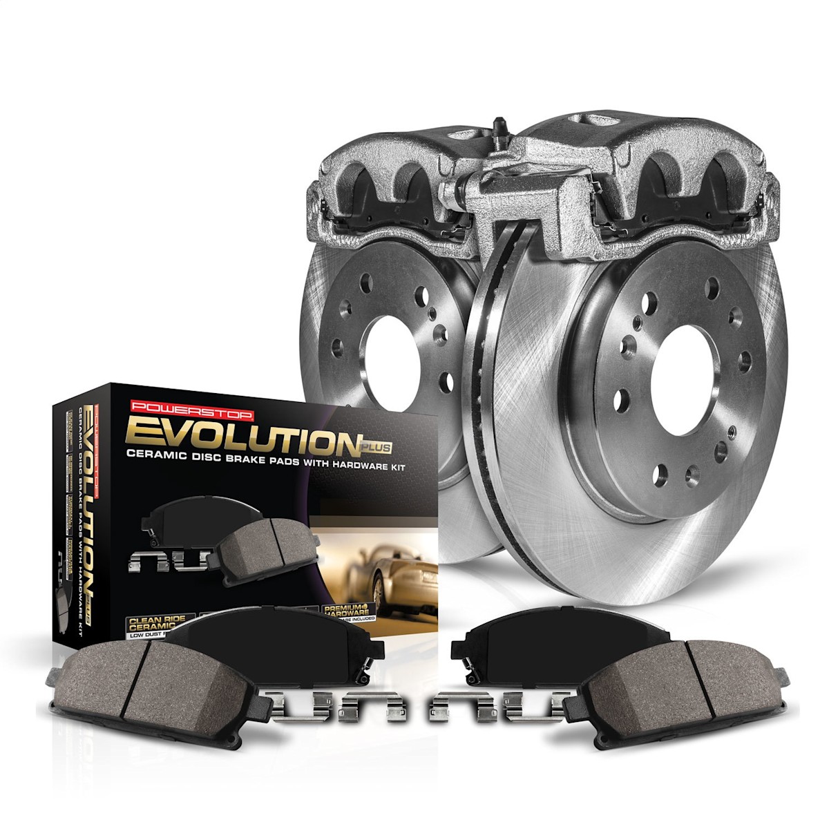 PowerStop Front & Rear Autospecialty Kit w/ Calipers | Chevy Captiva Sport (12-15) (KCOE2091)