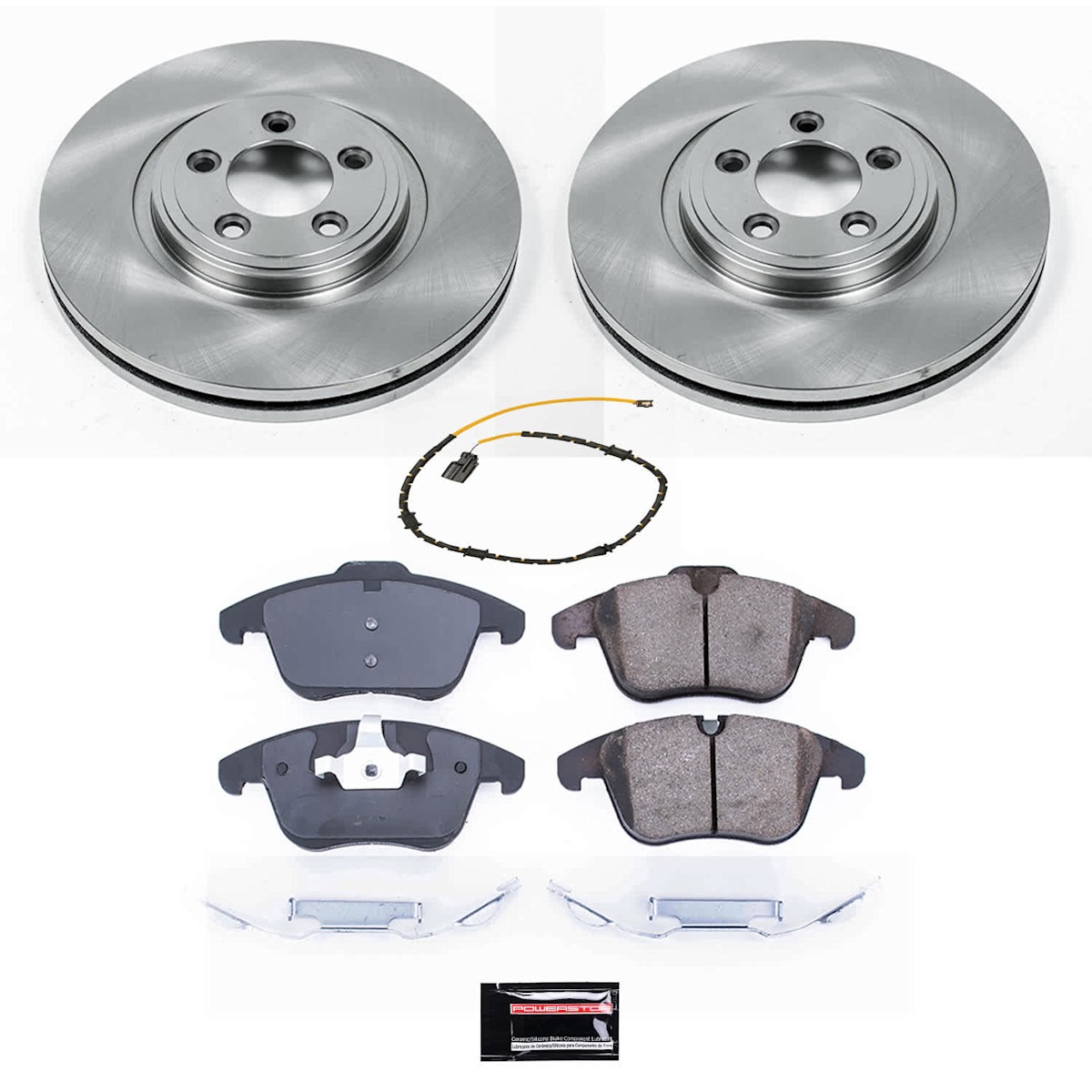 KOE7592 Powerstop Brake Disc and Pad Kits 4-Wheel Set Front & Rear for Jaguar XF - Picture 12 of 12