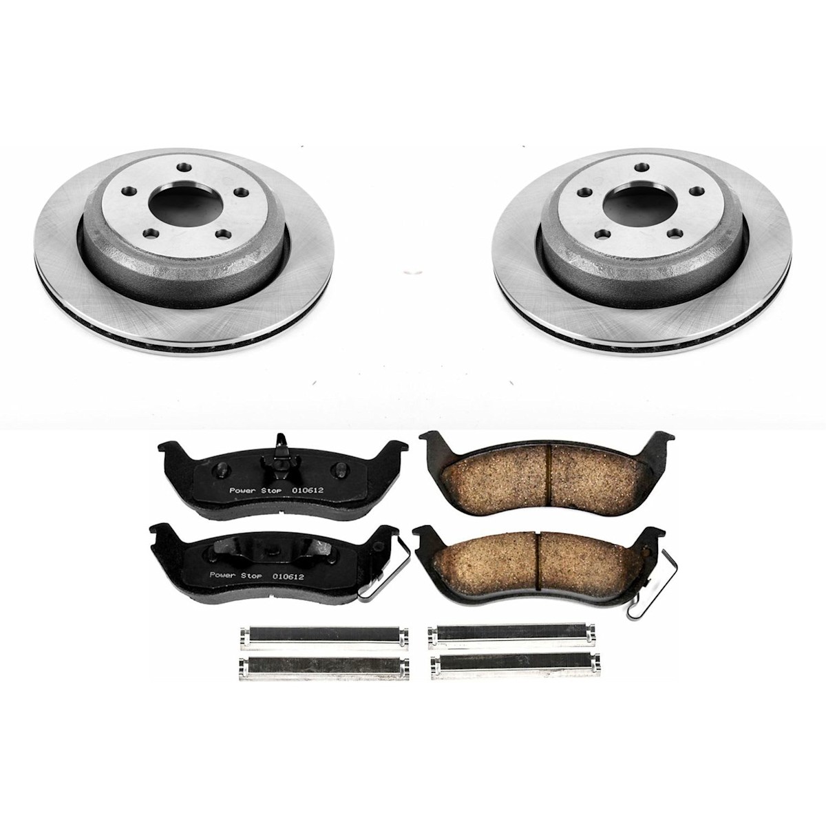 KOE7003 Powerstop Juego de 4 Ruedas Disco de Freno y Kits de Pastillas Delanteras y Traseras para Ranger - Imagen 8 de 12