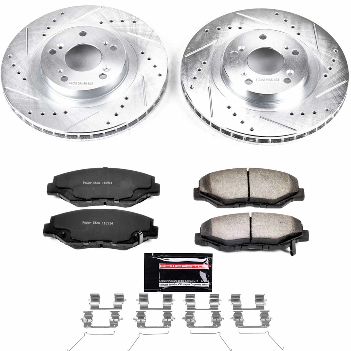 KC3055-36 Powerstop 2-Wheel Set Brake Disc and Caliper Kits Front for Civic ILX - Picture 8 of 10