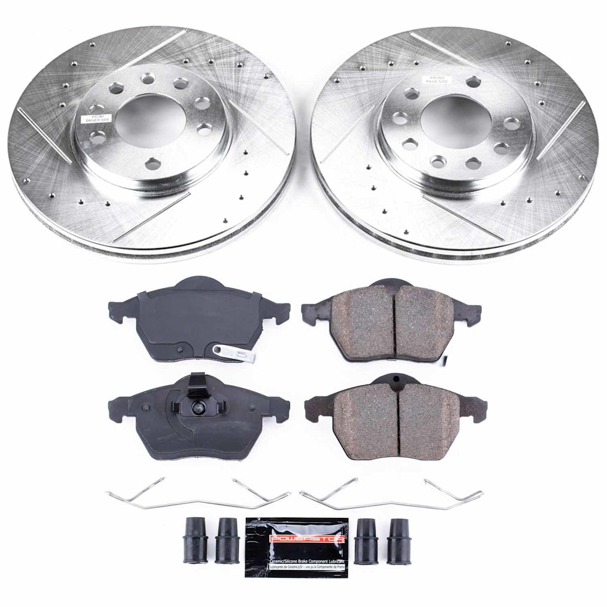 K835 Powerstop Brake Disc and Pad Kits 4-Wheel Set Front & Rear for Saturn L300 - Picture 9 of 9