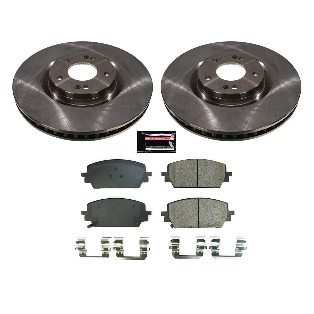 PowerStop Brake Kit with Calipers | 2010–2012 Hyundai Santa Fe (KCOE7507) main image 1