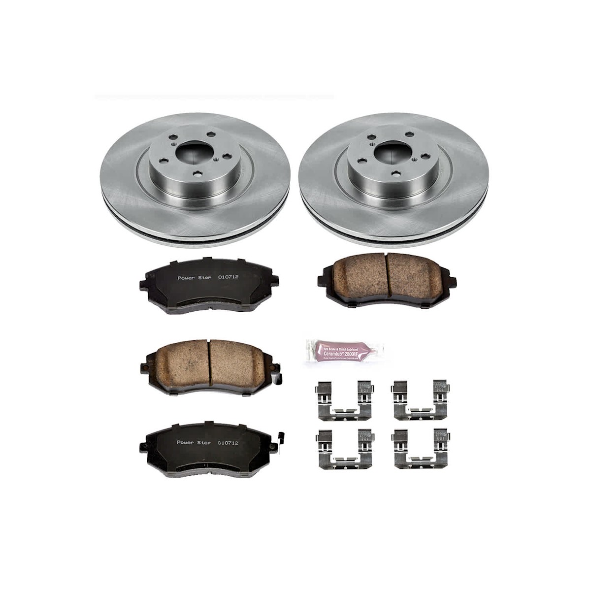 KOE4079 Powerstop 4-Wheel Set Brake Disc and Pad Kits Front & Rear for Outback - Picture 8 of 12