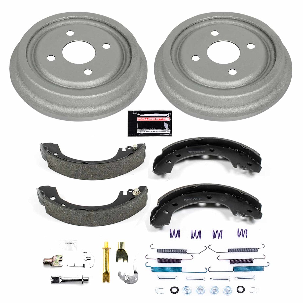 K15126DK Powerstop 4-Wheel Set Brake Disc And Drum Kits Front & Rear for SL SC2 - Picture 7 of 9