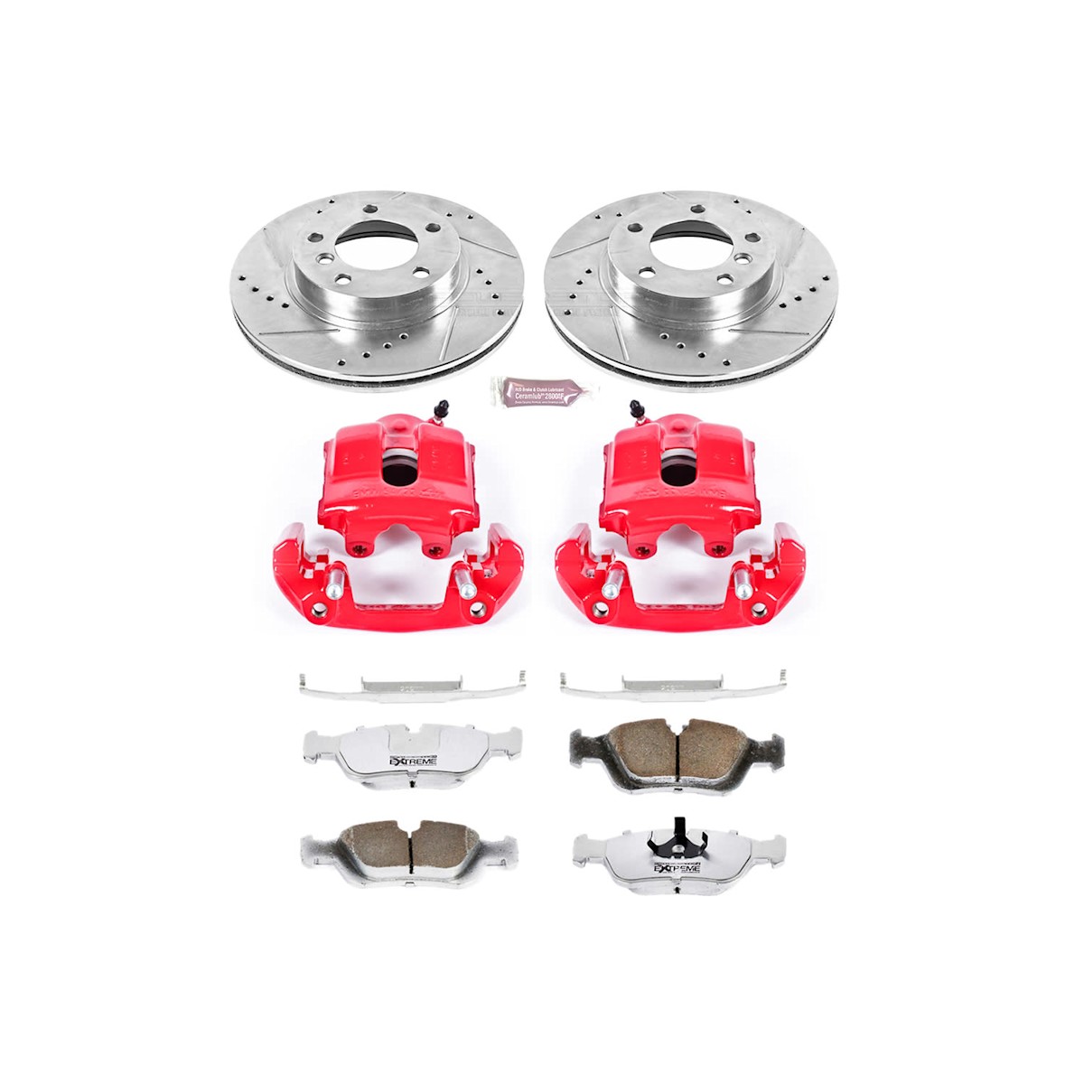 KC496-26 Powerstop Brake Kit With Calipers 2-Wheel Set Front for 328 323 318 325 - Picture 5 of 10