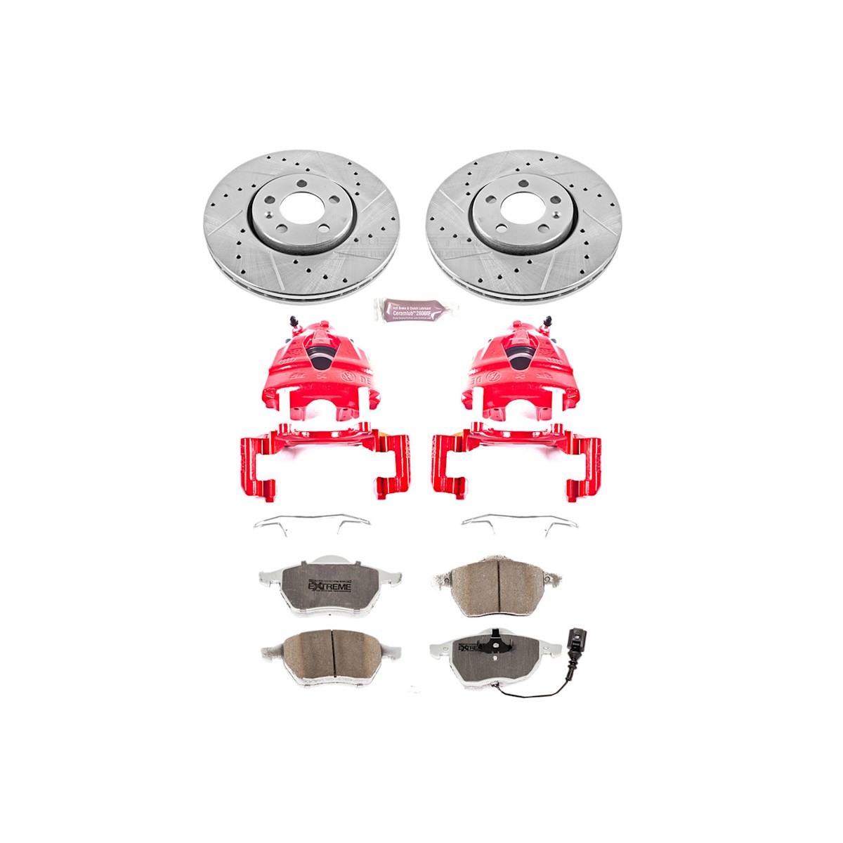 KC898-26 Powerstop 2-Wheel Set Brake Kit With Calipers Front for VW Beetle Golf - Bild 5 von 10