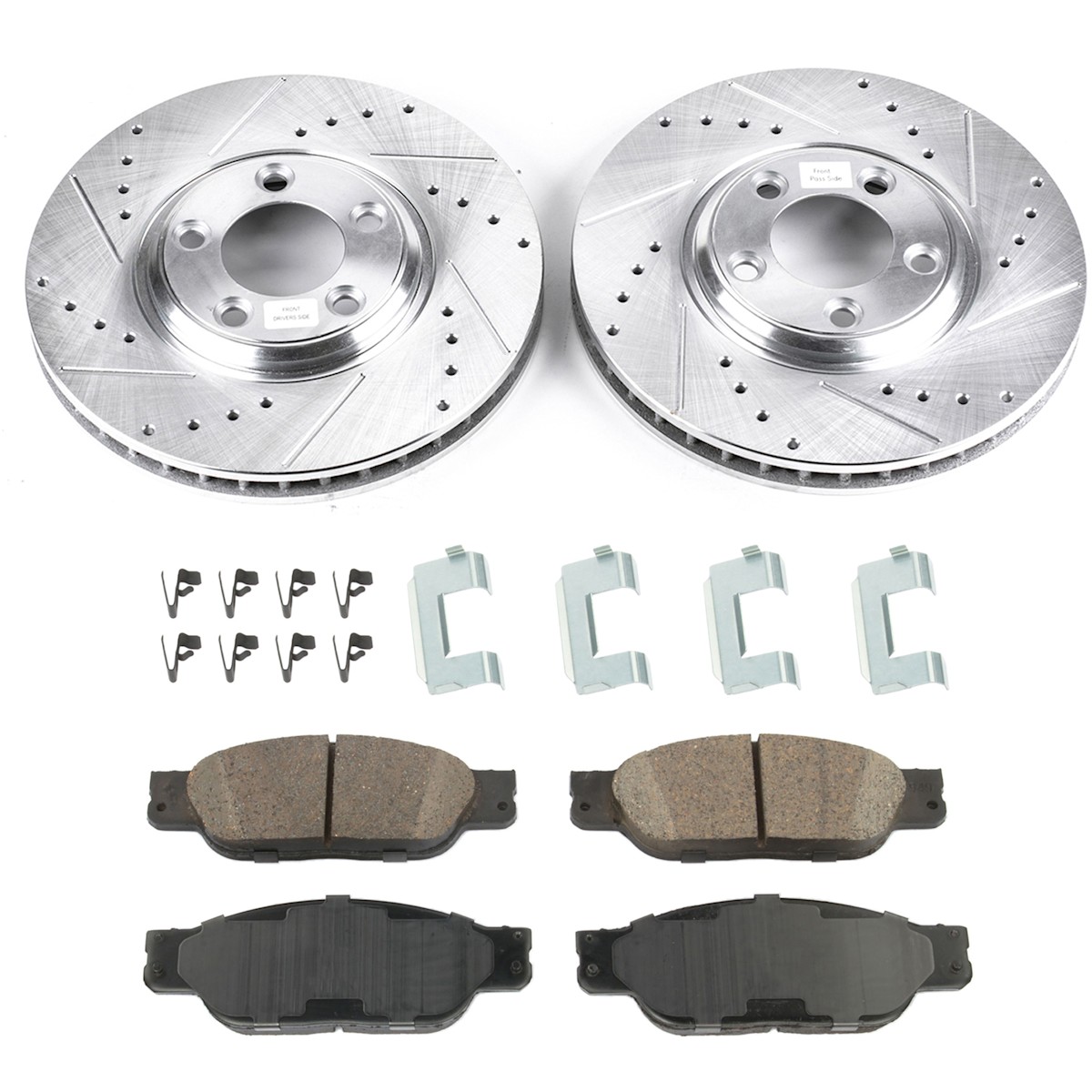 KIT-090221-62 Sure Stop Brake Disc and Pad Kits 2-Wheel Set Front for Lincoln LS