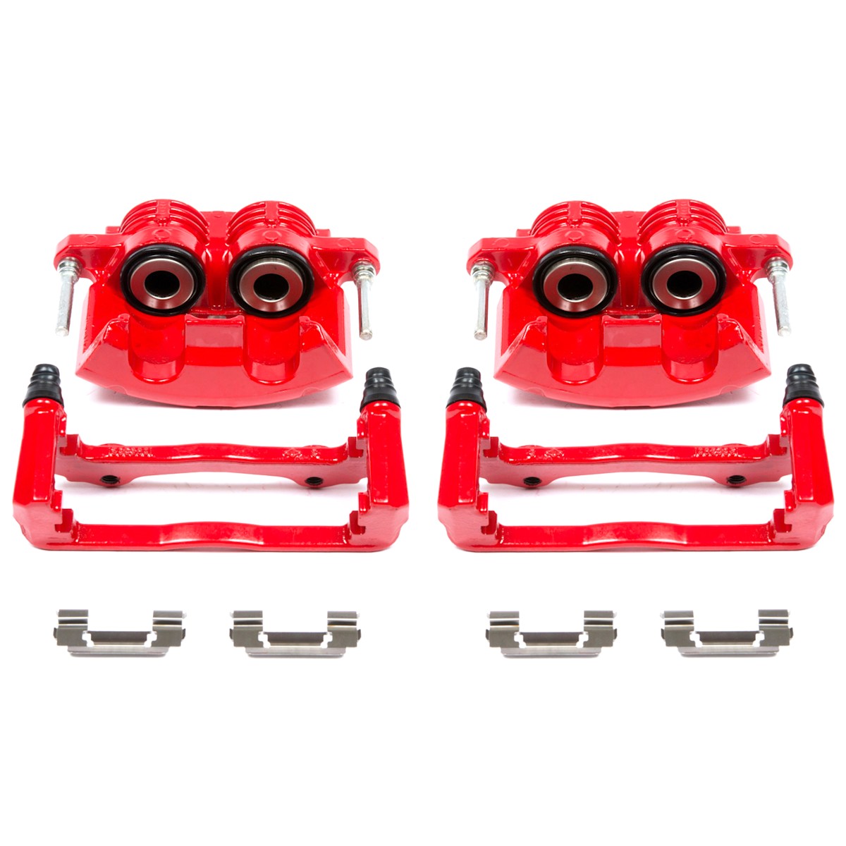 KC1548 Powerstop Brake Kit With Calipers 4-Wheel Set Front & Rear for Chevy - Afbeelding 10 van 12