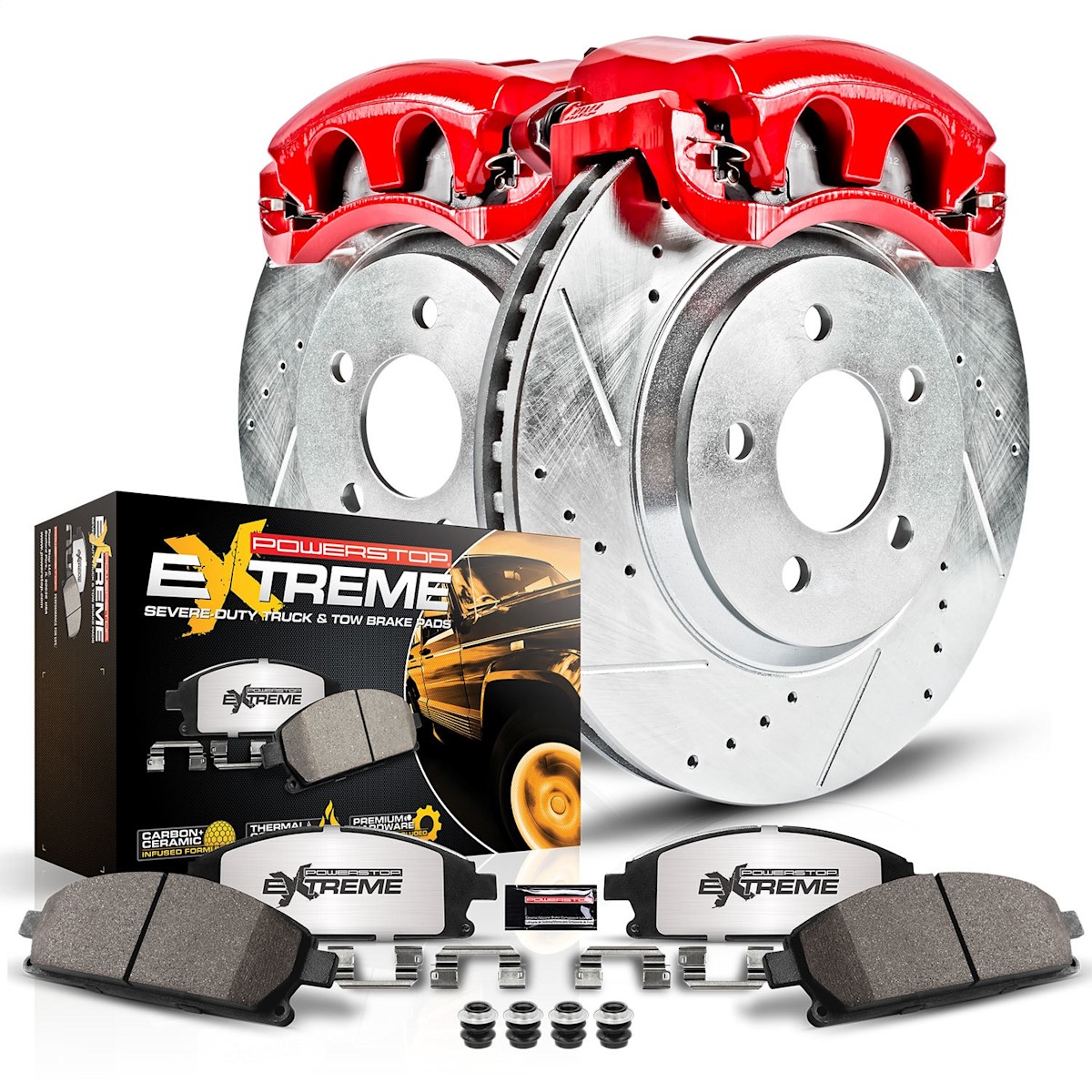 KC3055-36 Powerstop 2-Wheel Set Brake Kit With Calipers Front for Honda Civic - Bild 1 von 10
