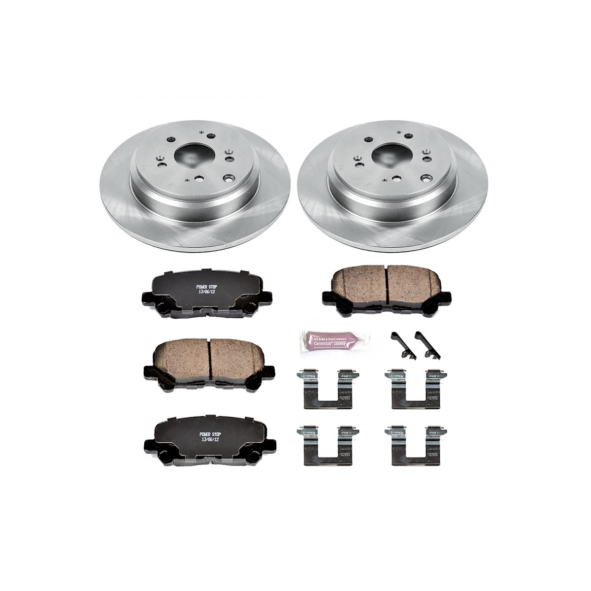 KOE6084 Powerstop 4-Wheel Set Brake Disc and Pad Kits Front & Rear for Pilot - Picture 12 of 12