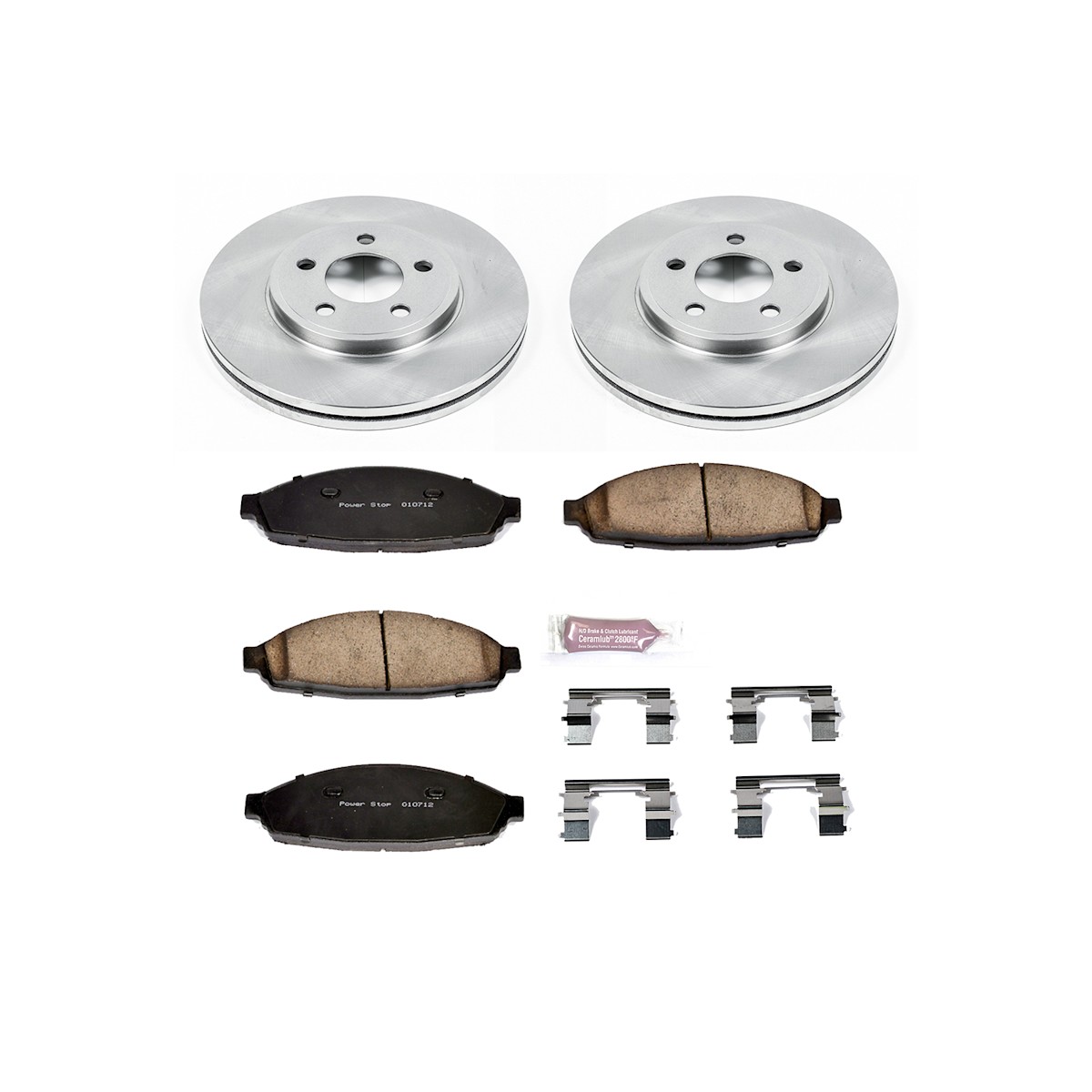 KCOE1365 Powerstop Brake Kit With Calipers 4-Wheel Set Front & Rear for Ford - Picture 6 of 12