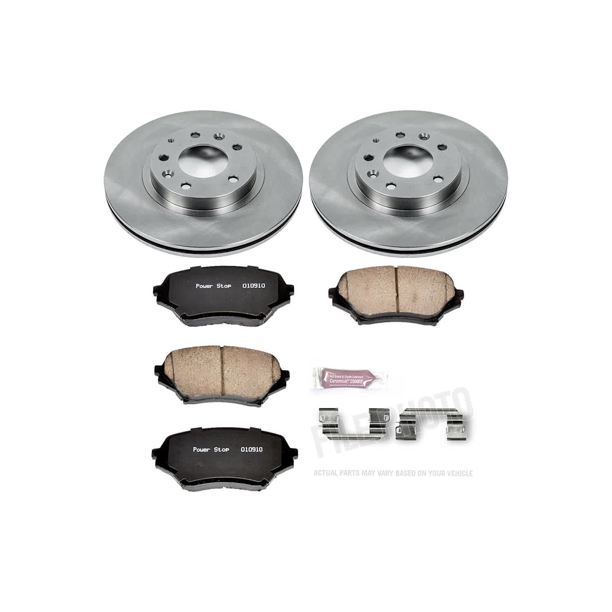 KOE4098 Powerstop Brake Disc and Pad Kits 4-Wheel Set Front & Rear for Mazda - Photo 12/12