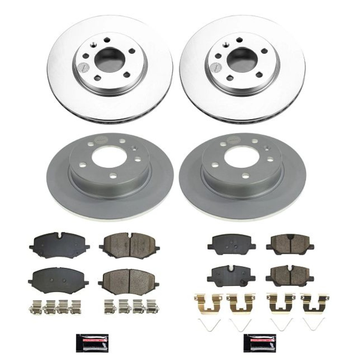 CRK8692 Powerstop 4-Wheel Set Brake Disc and Pad Kits Front & Rear for Chevy - Bild 1 von 3