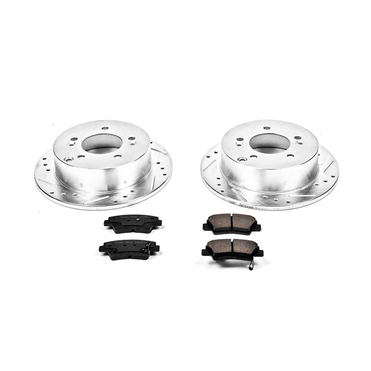 K5395 Powerstop 2-Wheel Set Brake Disc and Pad Kits Rear for Hyundai Sonata - Bild 3 von 3