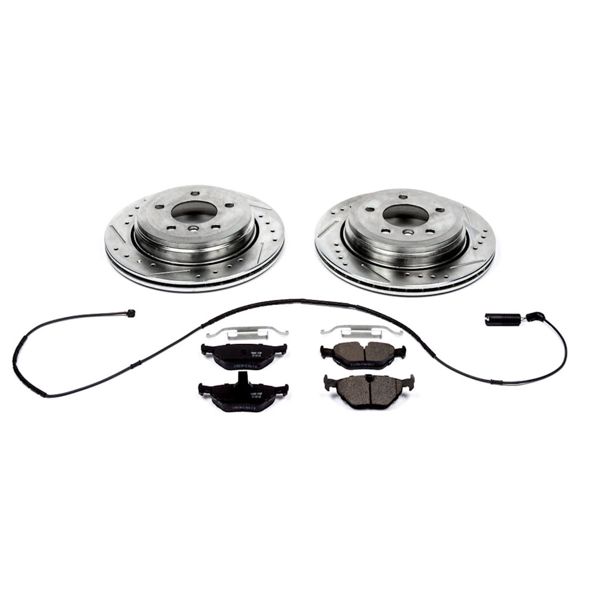 KC2970 Powerstop 2-Wheel Set Brake Kit With Calipers Rear for 325 E46 3 Series - Picture 7 of 9