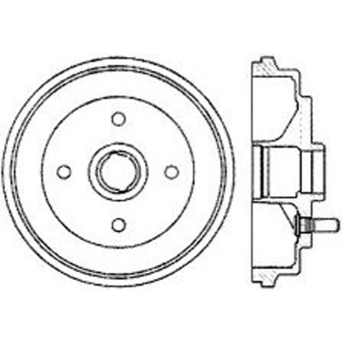 122.61043 Centric Brake Drum Front or Rear for Ford Focus 2004-2008 - Bild 2 von 5
