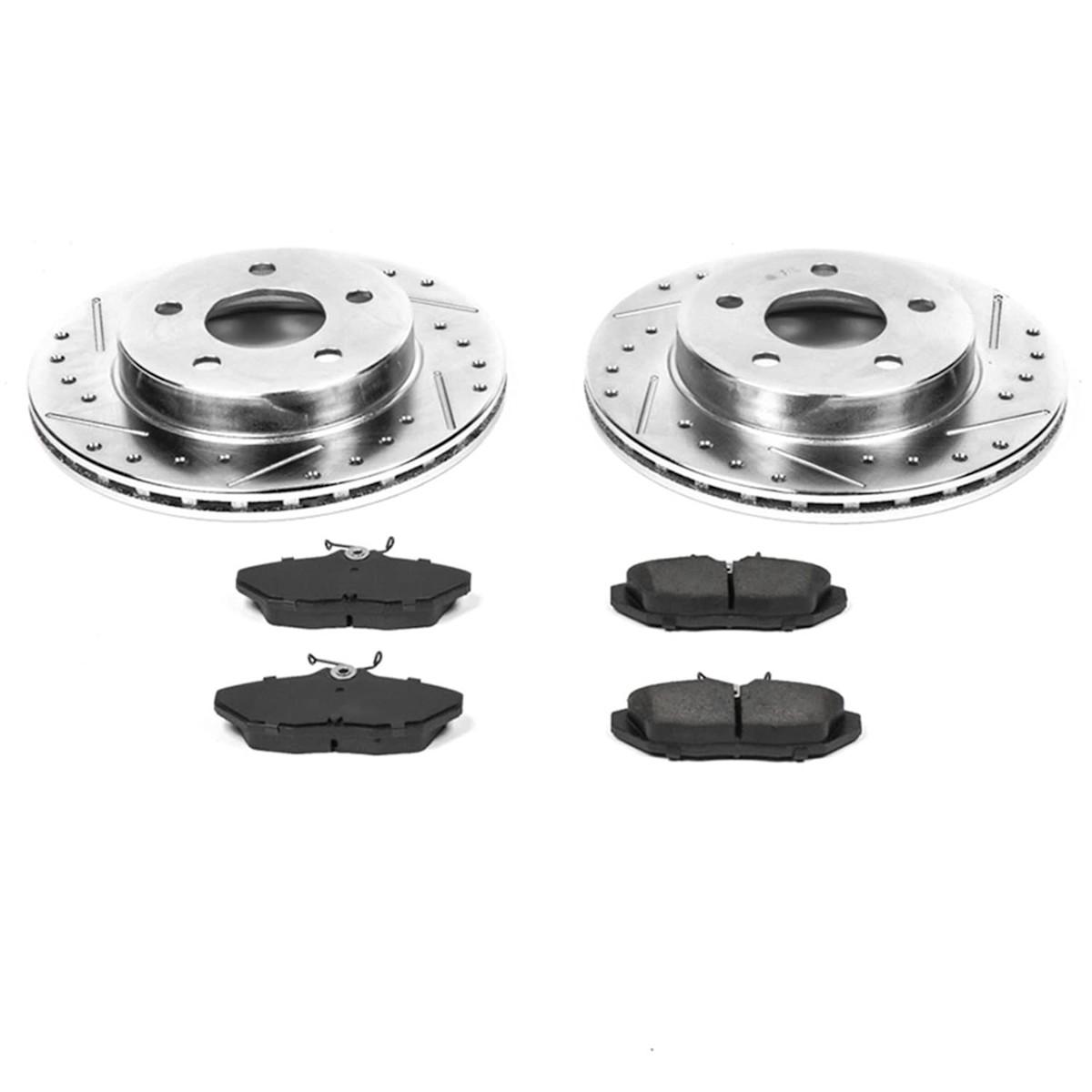 K1326 Powerstop Brake Disc and Pad Kits 4-Wheel Set Front & Rear for Cougar Ford - Picture 6 of 9