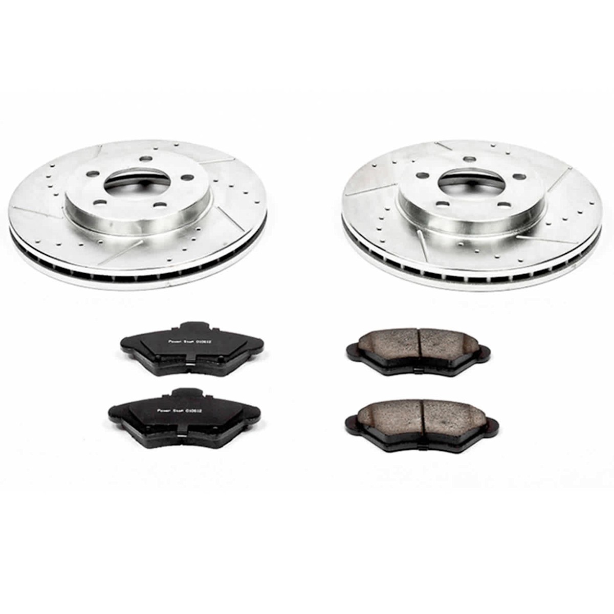 K1326 Powerstop Brake Disc and Pad Kits 4-Wheel Set Front & Rear for Cougar Ford - Picture 9 of 9