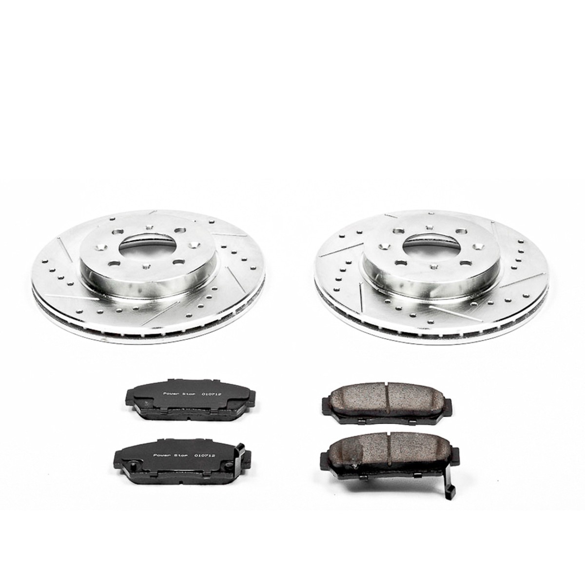 K692 Powerstop Brake Disc and Pad Kits 2-Wheel Set Front Coupe for Acura Integra