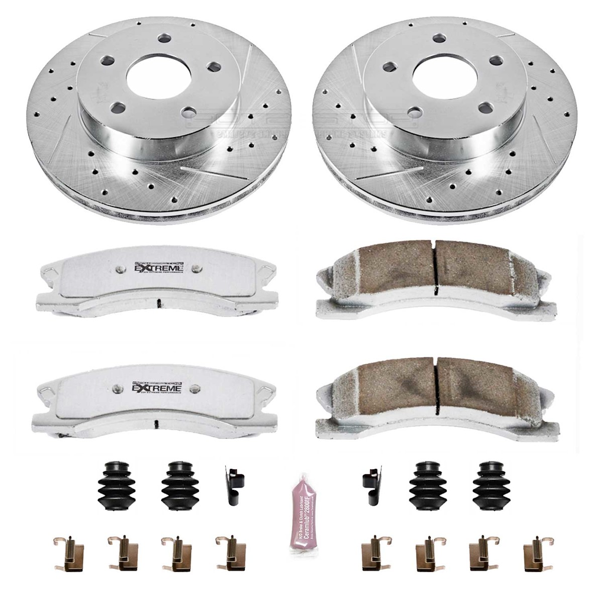 K2149-26 Powerstop 2-Wheel Set Brake Disc and Pad Kits Front for Grand Cherokee