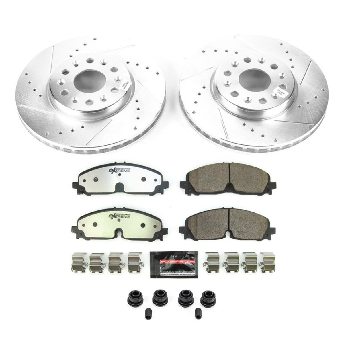 K8739-36 Powerstop 2-Wheel Set Brake Disc and Pad Kits Front for Chevy Blazer