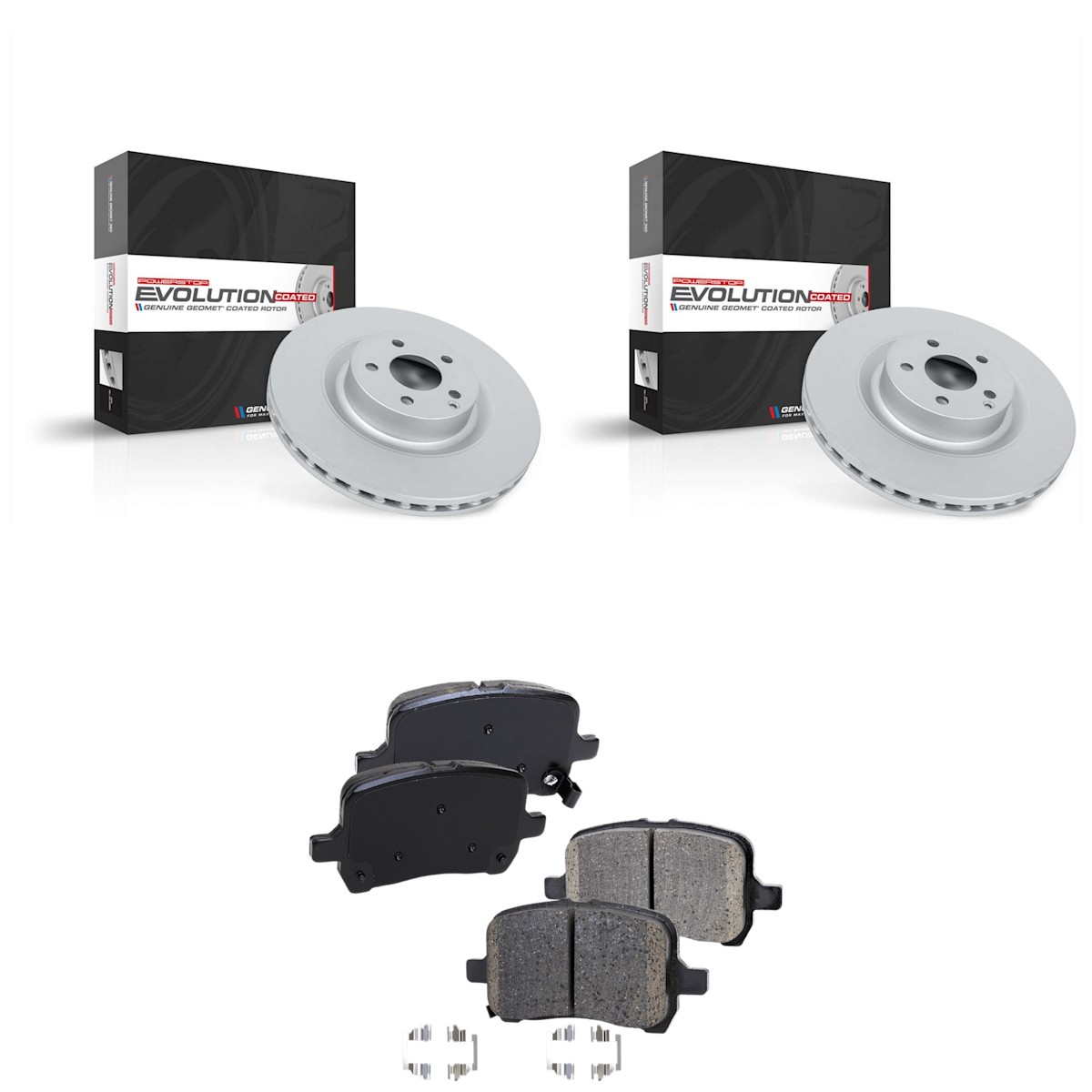 KIT-090221-149 Sure Stop 2-Wheel Set Brake Disc and Pad Kits Front for Chevy