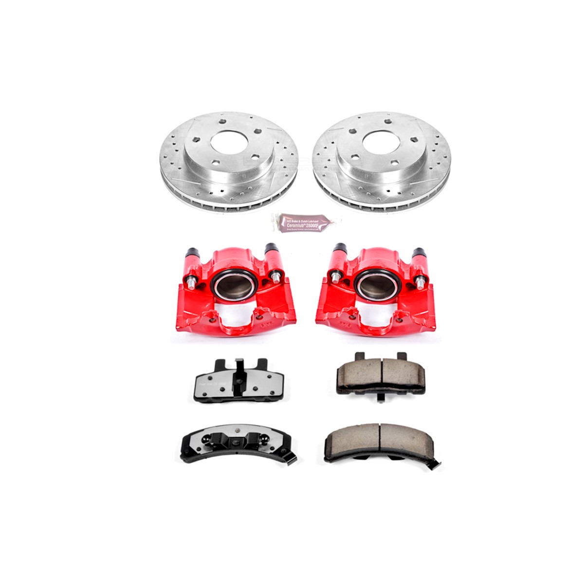 KC2126-36 Powerstop Brake Kit With Calipers 2-Wheel Set Front for Ram Truck 1500