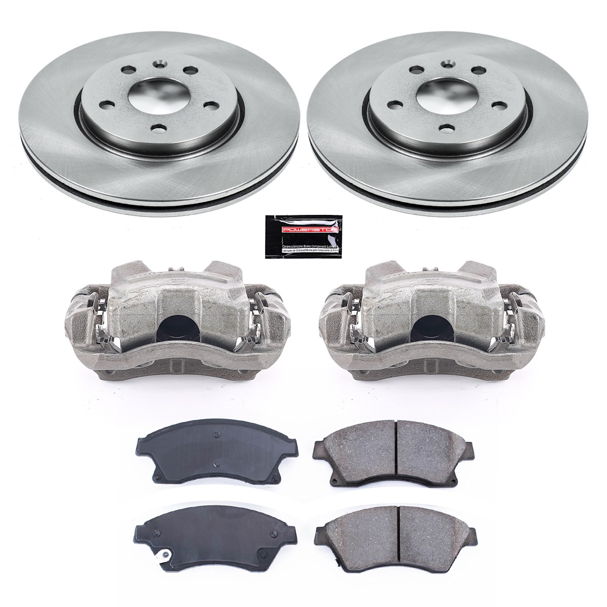 KCOE5550 Powerstop Brake Kit With Calipers 2-Wheel Set Front for Chevy Sonic