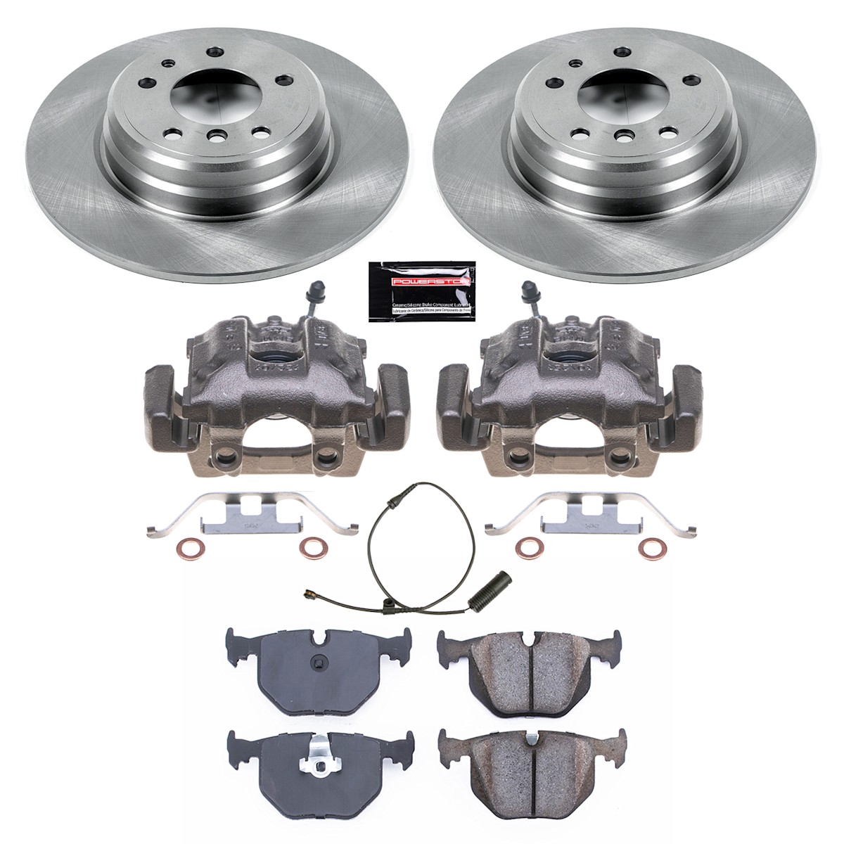 KCOE5711 Powerstop Brake Kit With Calipers 2-Wheel Set Rear for 740 E38 7 Series