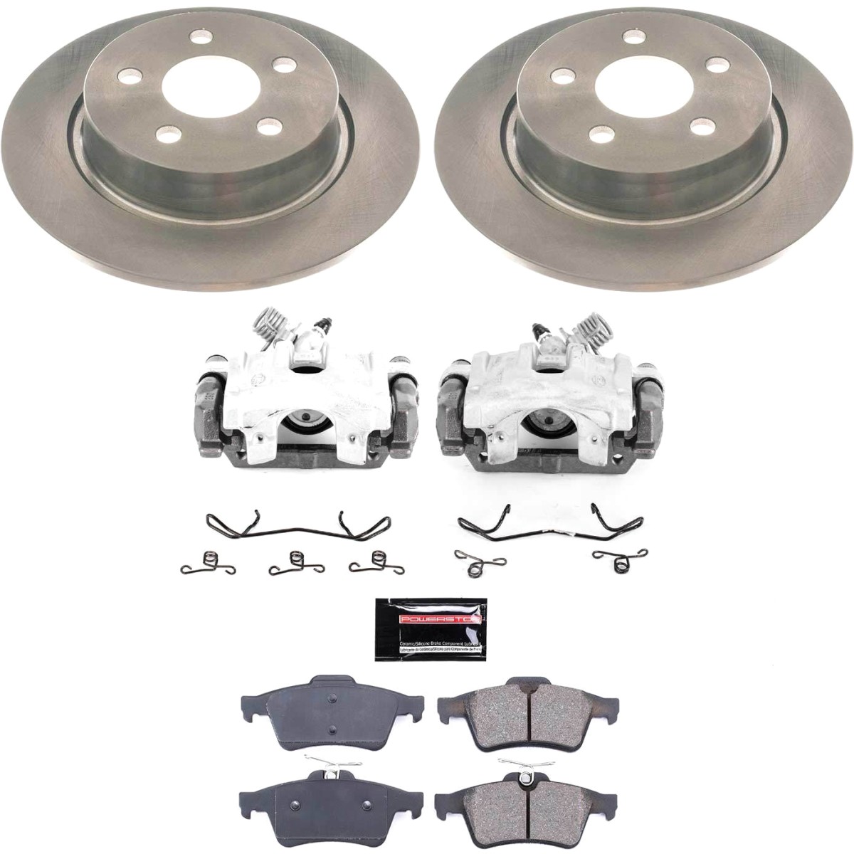 KCOE8176 Powerstop 2-Wheel Set Brake Kit With Calipers Rear for Transit Connect
