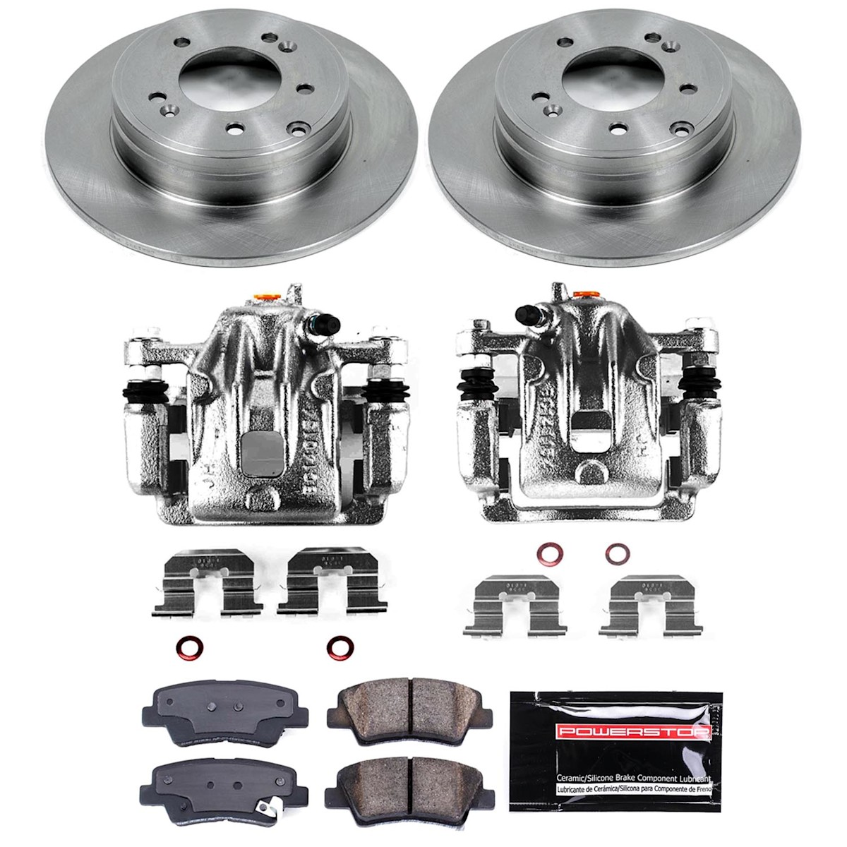 KCOE9060 Powerstop Brake Kit With Calipers 2-Wheel Set Rear for Hyundai Azera