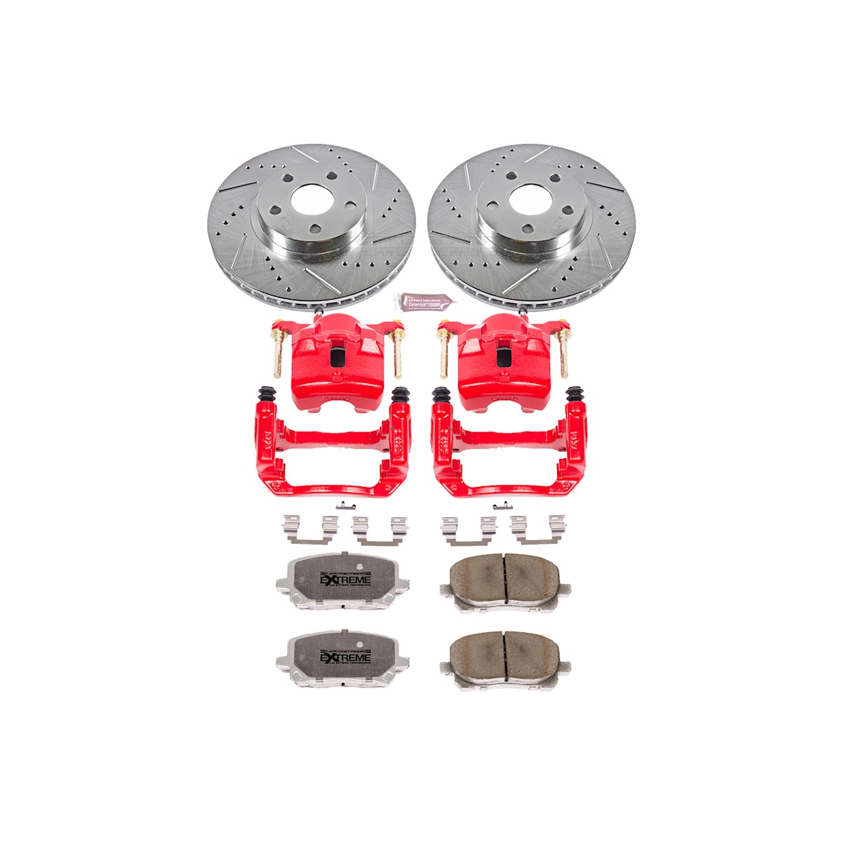 KC2316-26 Powerstop 2-Wheel Set Brake Kit With Calipers Front for Toyota Matrix