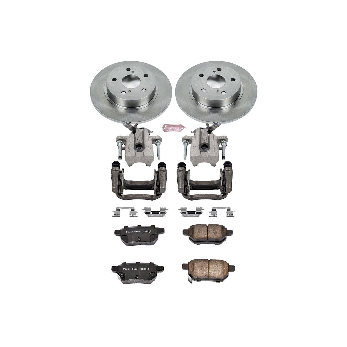 KCOE6097 Powerstop Brake Kit With Calipers 2-Wheel Set Rear for Scion tC 11-16